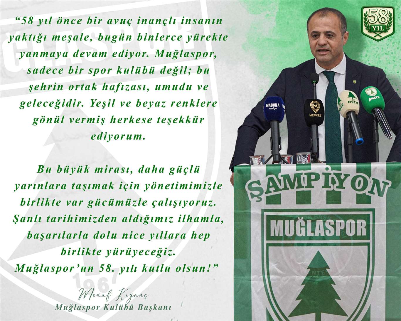 Başkan Kıyanç: 